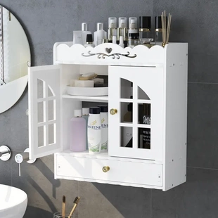 卫生间免打孔多层化妆品收纳架浴室大容量壁挂式护肤品收纳置物架