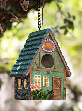 庭院花园布置装饰品摆件户外鸟屋