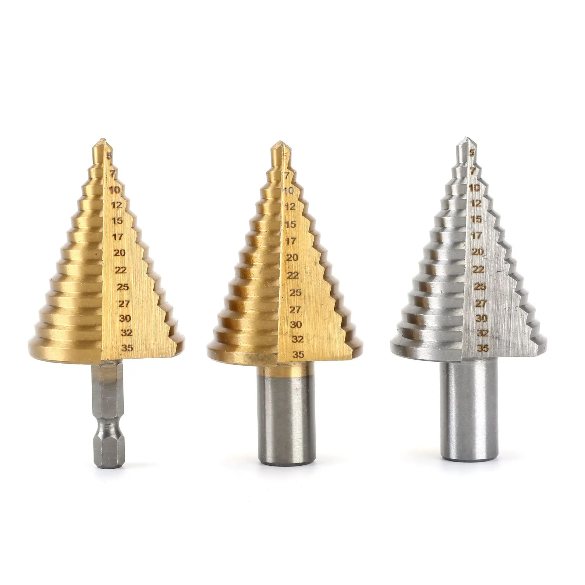 5-35mm六角柄宝塔钻圆柄宝塔钻头