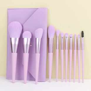 新品11支小紫薯化妆刷桶装套装化妆工具全套初学者美妆刷子一套