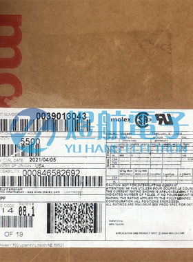 MOLEX连接器 39013043 39-01-3043 3901-3043 原装现货 一个起拍