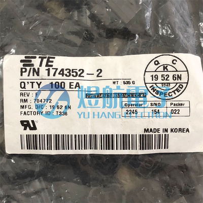 AMP/TE连接器174352-2胶壳2PIN