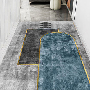 入户门口地垫进门家用轻奢客厅茶几毯防滑可裁剪脚垫玄关走廊地毯