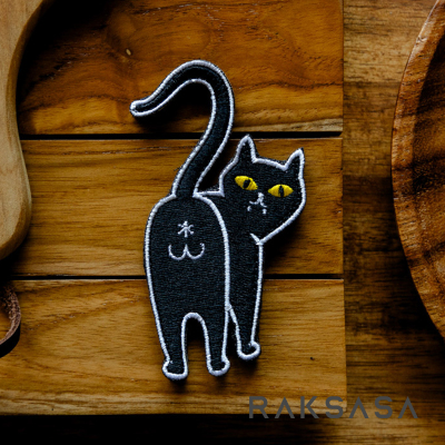 PDW猫咪动物士气章刺绣魔术贴