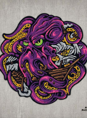 美国MXL KRAKEN -PURPLE MINI 紫色迷你克拉肯 刺绣魔术贴