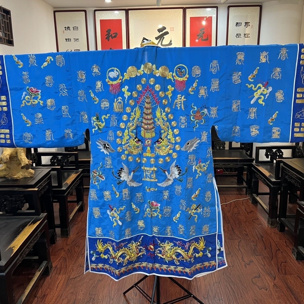 新款道士服全金寿字萧台二十八星宿法衣道家高功法衣降衣道袍多色