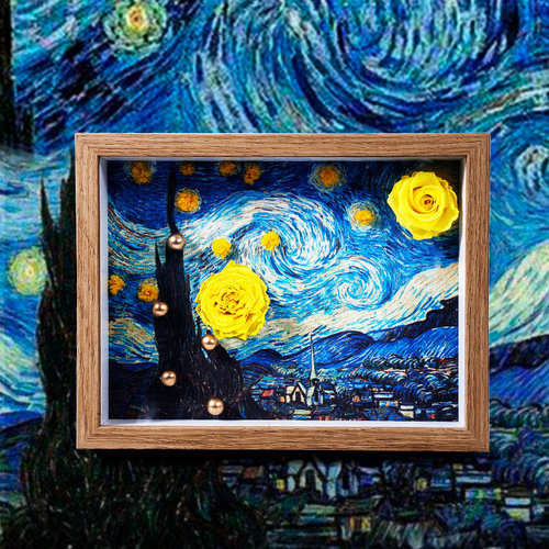 星月夜永生花生日礼物