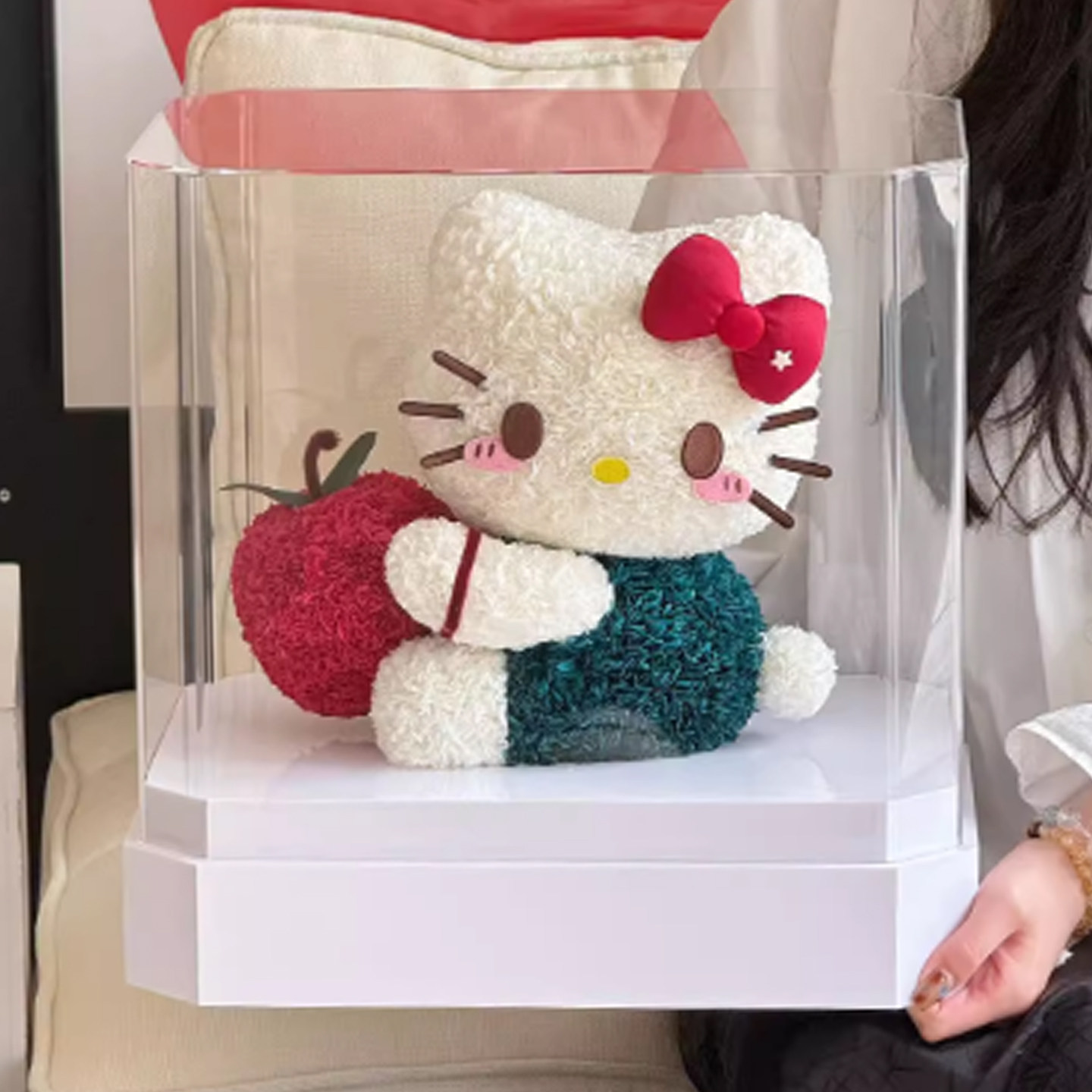 hellokitty永生花哈喽凯蒂猫真花摆件情人节新婚生日礼物送女朋友,鲜花速递/花卉仿真/绿植园艺,永生花,淘宝优惠券,粉丝福利购,淘宝优惠卷