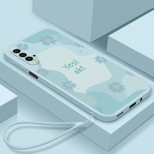 适用华为荣耀20手机壳新款 20青春防摔保护套ins风网红情侣潮 20pro幸运草超薄液态硅胶20s镜头全包20i简约个性