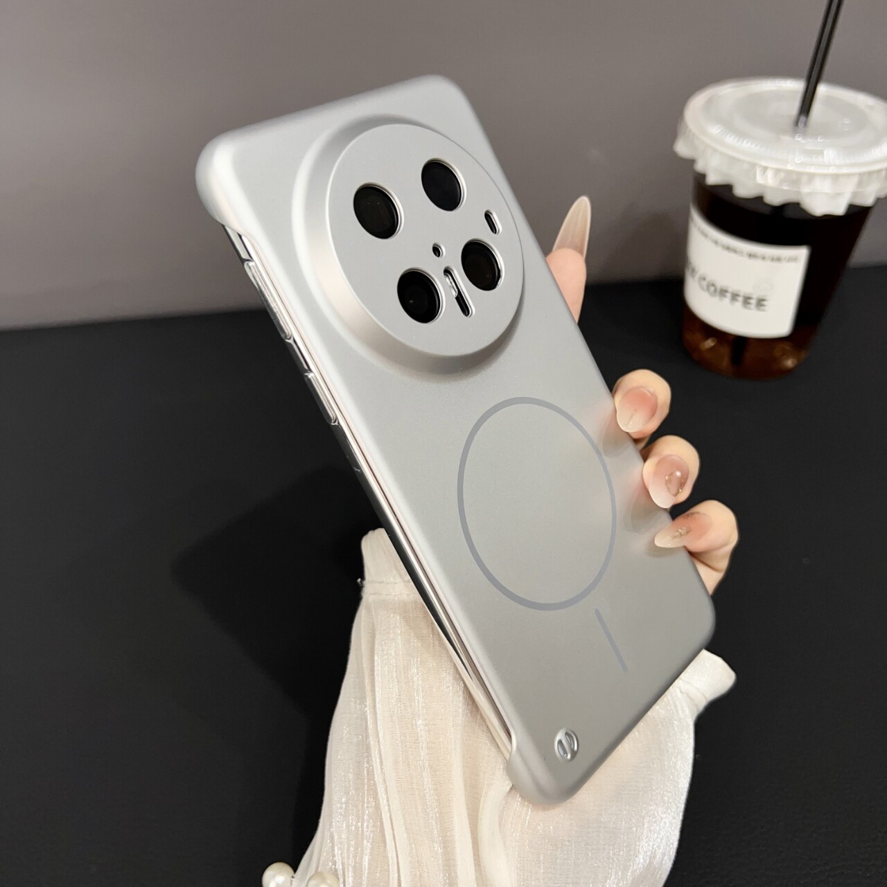 Magsafe磁吸无线充适用华为Mate70pro手机壳Mate60保护套新款超薄金属漆Mate50高级感40pro无边框半包边外壳