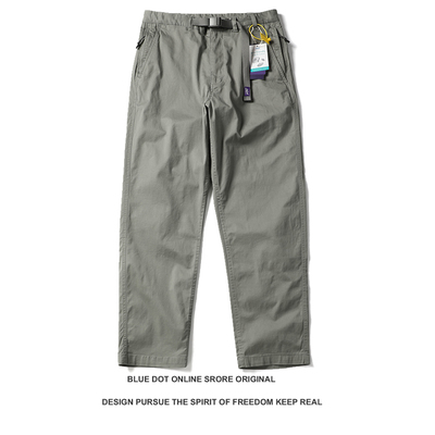 日系复古青年春秋潮牌紫标多口袋休闲裤卡其宽松工装裤5411