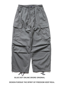 日系复古cargo pants青年伞兵工装裤男女美式拖地多口袋休闲裤潮