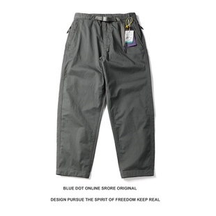 25日系秋冬5352青年紫标水洗宽松微锥休闲裤大码百搭男休闲长裤潮