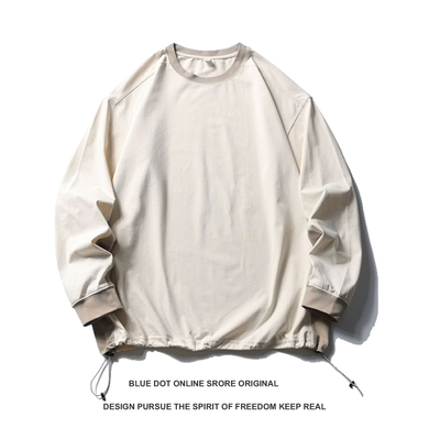 日系户外撞色速干长袖T恤男运动吸湿排汗防晒透气防紫外线情侣T恤