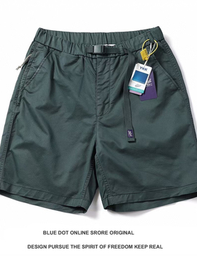 夏季新日系紫标4301民族口袋布宽松工装短裤经典休闲裤子男五分裤