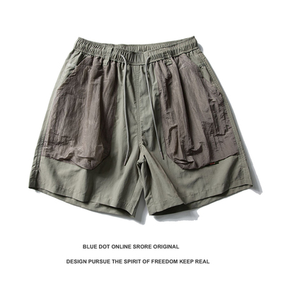 25SS夏季凉感速干裤工装短裤男女宽松轻薄透气潮牌户外运动五分裤