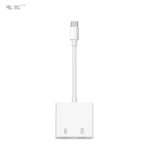 USB-C接口耳机转接头充电2合1