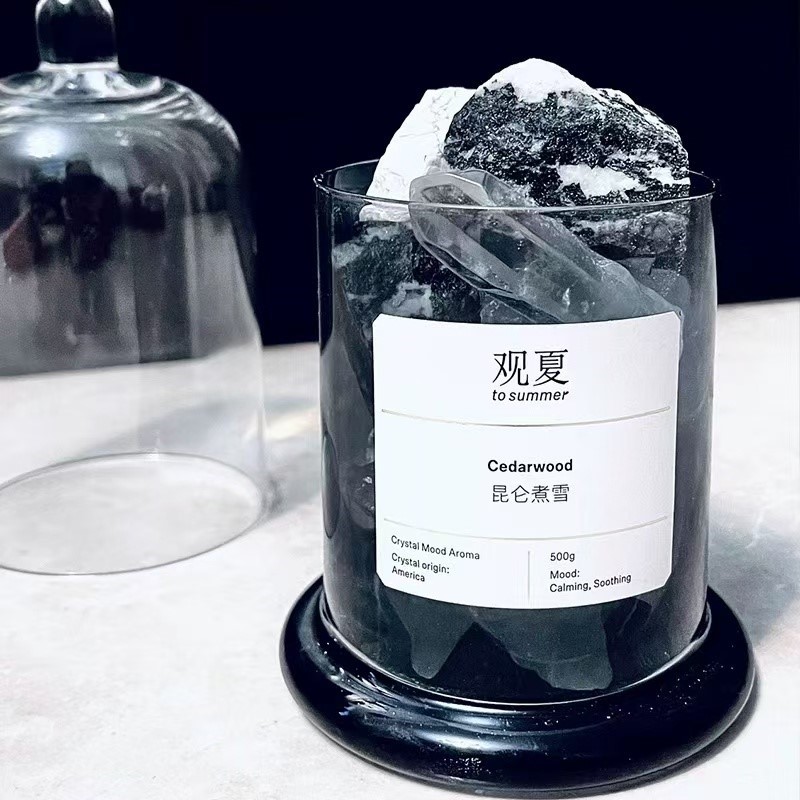 观夏香薰昆仑煮雪颐和金桂香薰晶石高级扩香石香氛礼盒套装