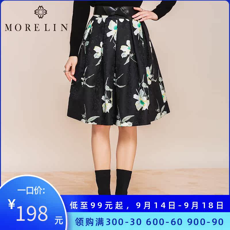 MORELINE Wellspring spring and autumn fashion A word skirt printing skirt 9600406in the Women's clothing/Boutique , Skirts  category - from Buy2taobao.com to provide professional Taobao agent buy service