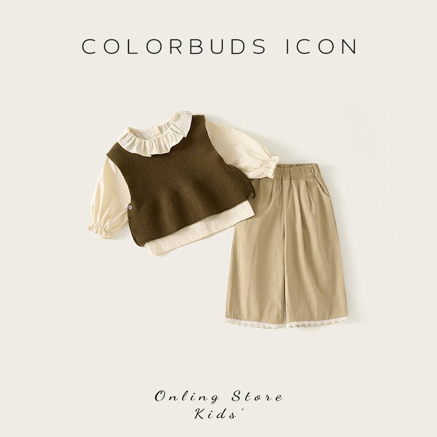 秋装套装春秋季女宝宝洋气韩系马甲衬衫三件套儿童,童装/婴儿装/亲子装,套装,淘宝优惠券,粉丝福利购,淘宝优惠卷