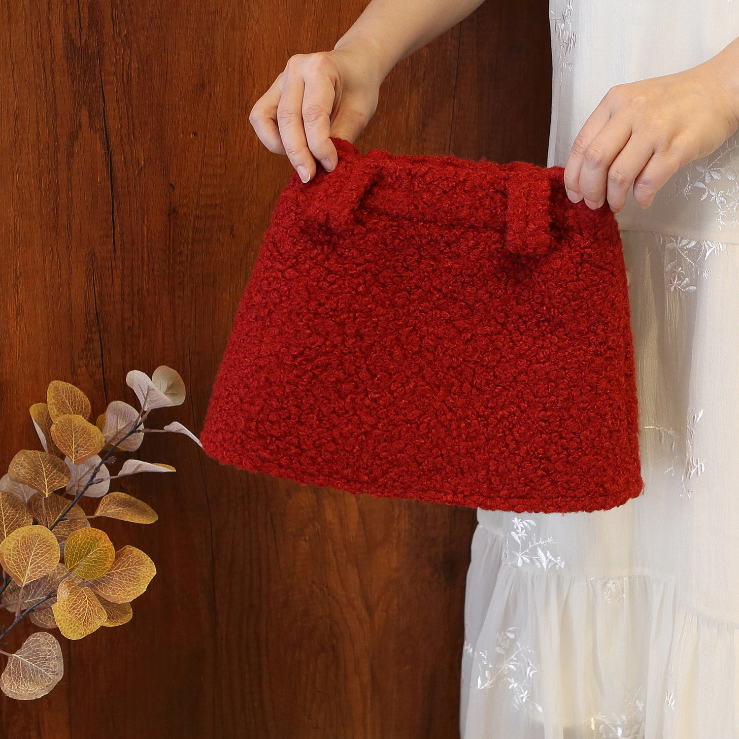 女童秋冬加厚复古红色毛呢半身裙女高腰A字短裙时尚气质包臀短裙,童装/婴儿装/亲子装,半身裙,淘宝优惠券,粉丝福利购,淘宝优惠卷