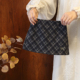 女童秋冬加厚款 韩系格纹半身裙女高腰A字短裙复古格子短裙防走光