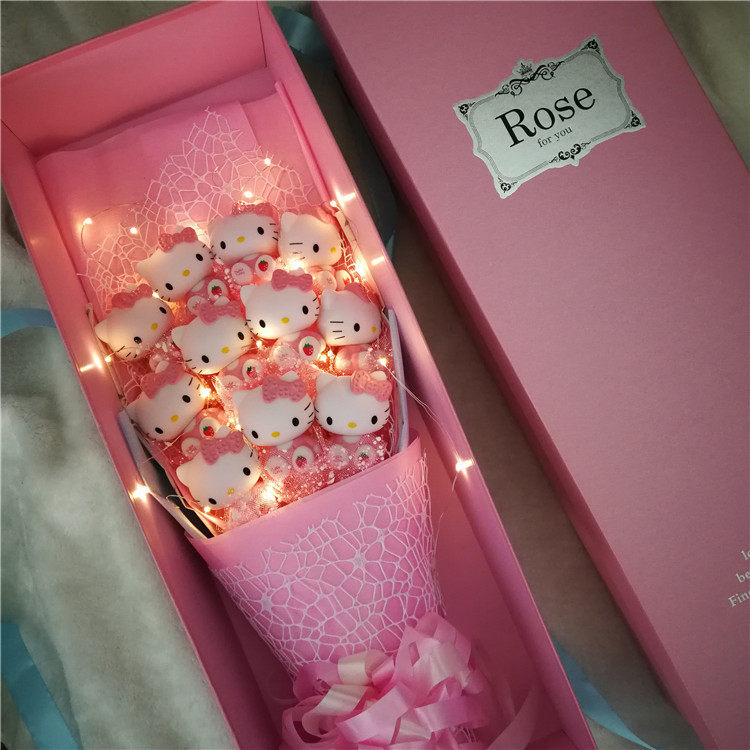 hellokitty手辦公仔KT凱迪貓卡通花束香皂玫瑰生日情人節畢業禮物在類目 鮮花速遞/花卉仿真/綠植園藝, 仿真花/綠植/蔬果成品（新）, 仿真花中 - 來自Buy2taobao.com提供專業的淘寶代購服務