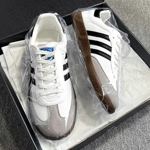 经典正品爆款白色德训鞋男女款2026春季新款情侣百搭运动休闲鞋子