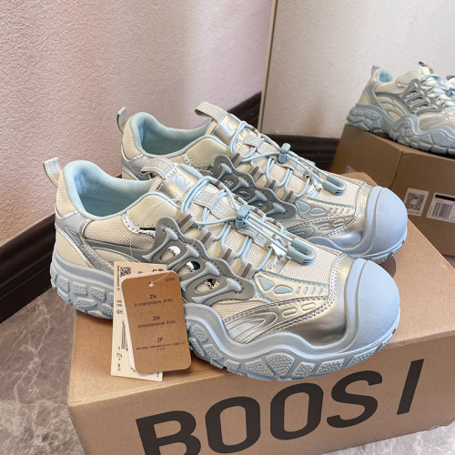 白鹿同款户外丑萌大头登山鞋男女款2026新款夏季透气休闲运动鞋子