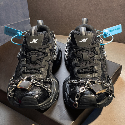 巴黎3xl老爹鞋链条锁男女款