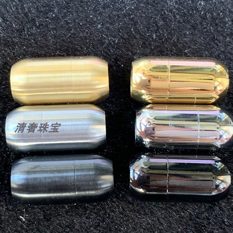 钛钢磁吸磁铁扣不锈钢手绳扣