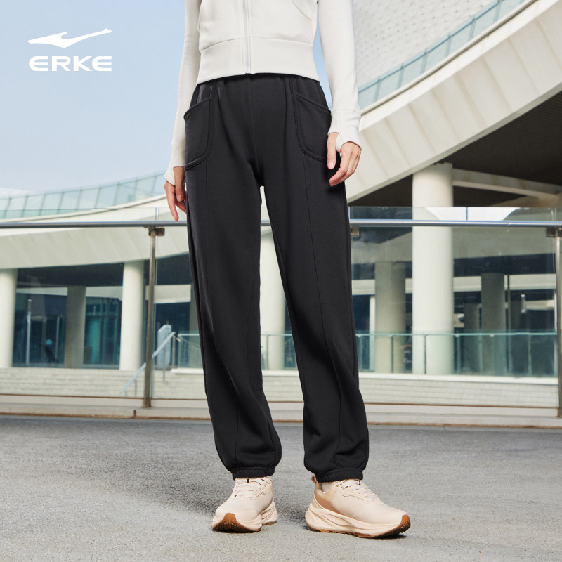 运动裤鸿星尔克透气女