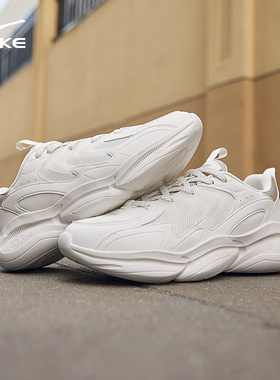 鸿星尔克追光男鞋网面鞋运动鞋秋季新款透气休闲鞋老爹鞋面包鞋男