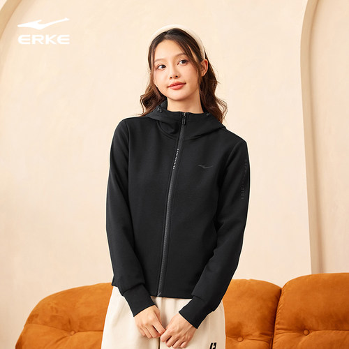 鸿星尔克2025秋季新款女士开衫