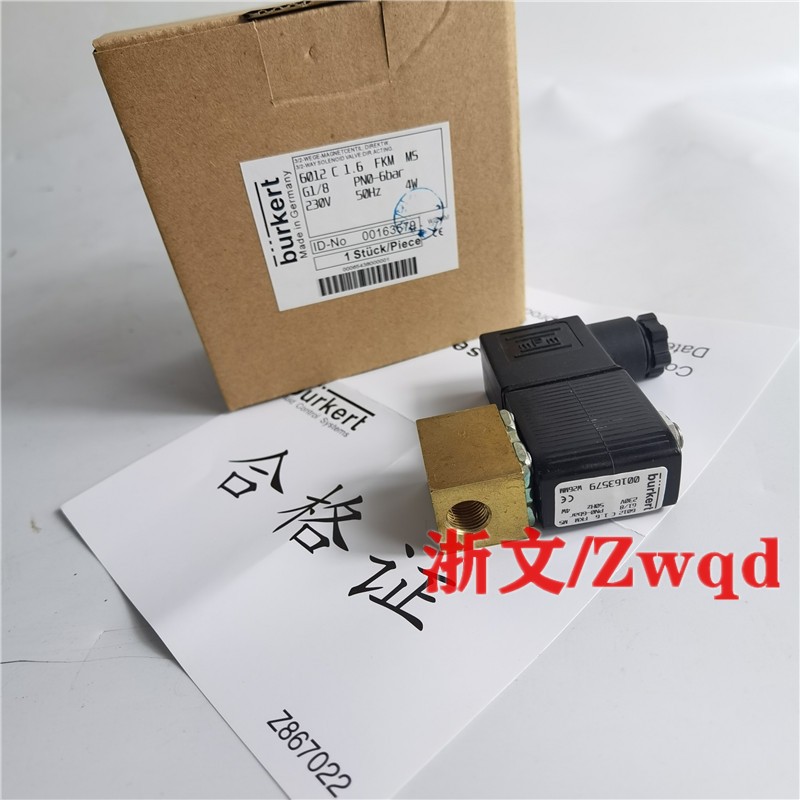 6012 C 1.6 FKM VA G1/8 24VDC 4W AC220V电磁阀宝德burker