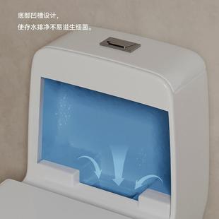新款 连体座便器大口径家用卫生间防 直销工厂直销马桶虹吸式 一体式