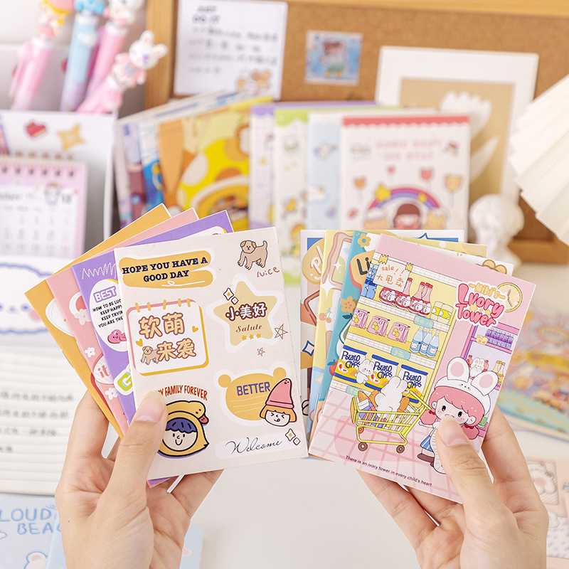 新款直销卡通可爱少女心小本子记事本便携式迷你笔记本小学生礼物