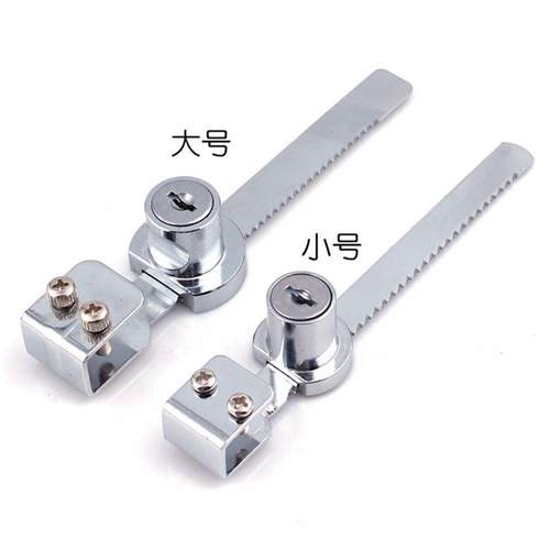 新款直销玻璃锁移门锁橱窗锁协和318/328锯齿柜台锁展示移门玻璃