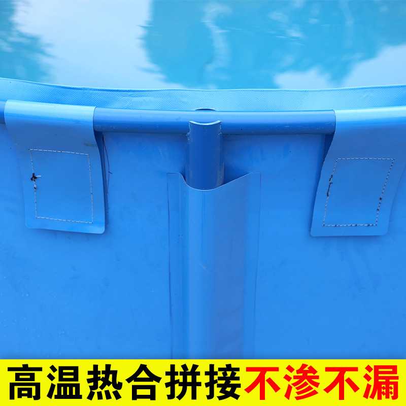 新款直销圆形帆布鱼池锦鲤鱼缸养殖水桶折叠养鱼箱水族箱金鱼缸家