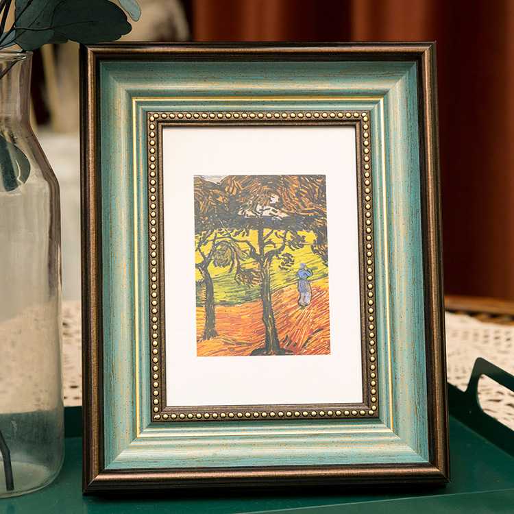 新款直销美式复古相框摆台现货8寸10洗照片做成相框挂墙画框框架8