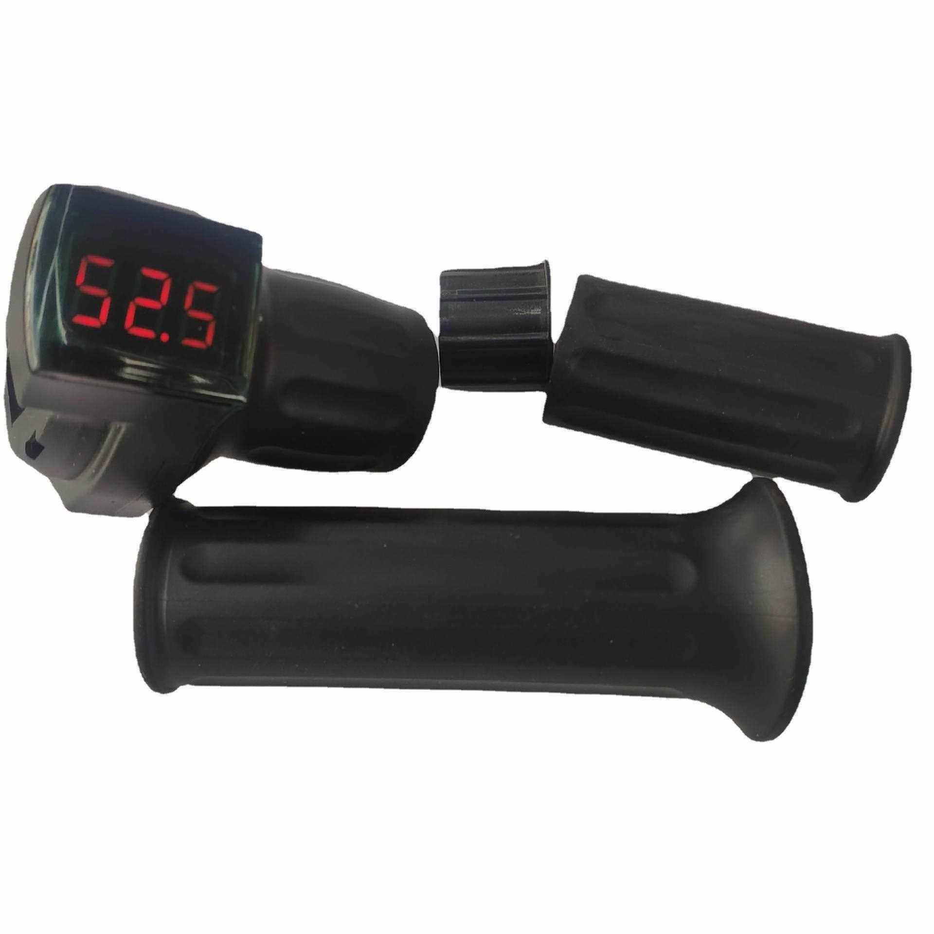 新款直销红屏半截显示电动车转把电动车配件调速把节气门手把