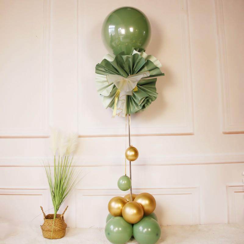 新款直销波波球立柱 花纸 气球组合伸缩杆金店铺开业生日派对装饰