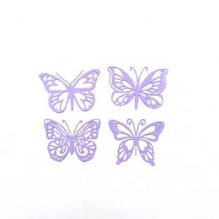 新款直销scrapbooking DIY切割刀模 碳钢刀模 压花刀模模板4X蝴蝶