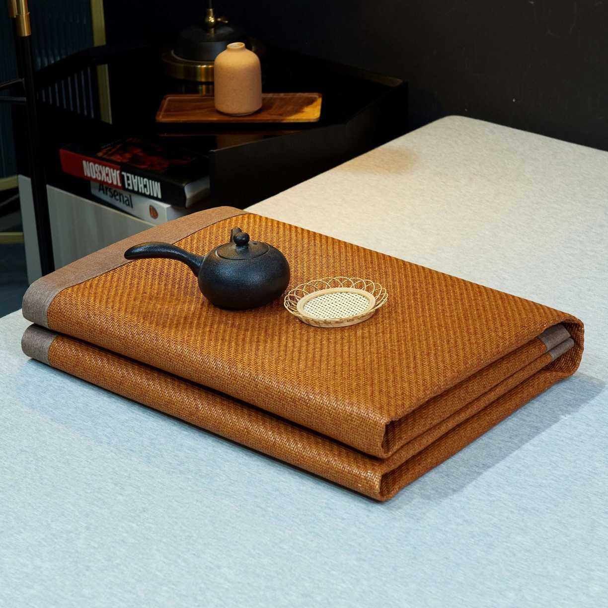 新款直销凉席夏天2025新款高端藤席草席家用夏季折叠冰丝席子单人,床上用品,藤席,淘宝优惠券,粉丝福利购,淘宝优惠卷