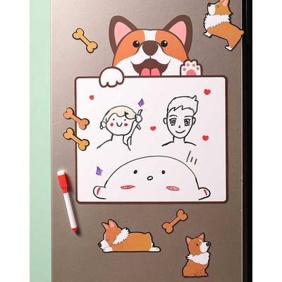 新款直销4511.日式冰箱贴磁贴磁力留言贴可擦写过侧面装饰个性创