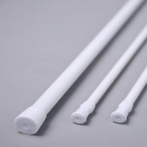 新款直销免打孔伸缩杆安装多功能浴帘窗帘门帘杆小收纳收缩杆细杆