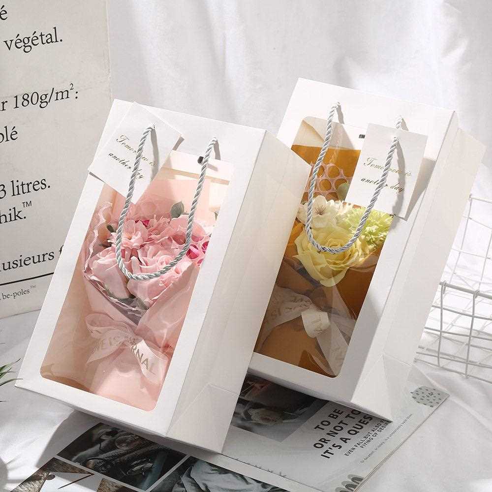 新款直销教师节礼物香皂花创意礼品花束礼袋伴手礼公司活动情人节