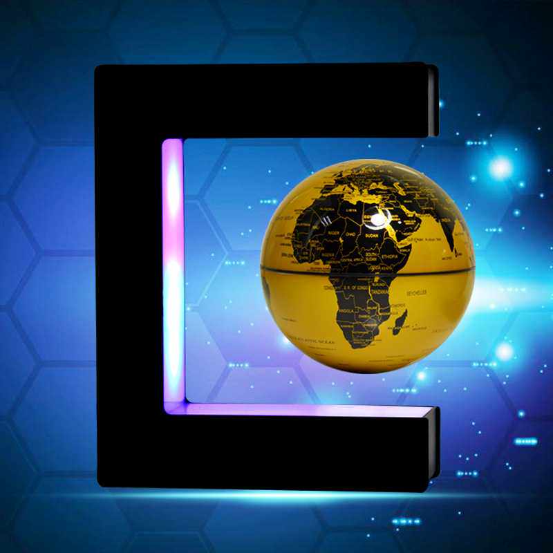 新款直销工厂磁悬浮3.5英寸地球仪创意家居摆件新奇特工艺品生日