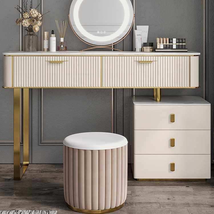 新款直销轻奢梳妆台收纳柜一体高低脚网红化妆桌意式极简风岩板卧,住宅家具,梳妆台/桌,淘宝优惠券,粉丝福利购,淘宝优惠卷