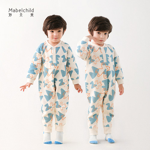 mabelchild秋冬季家居服连体衣